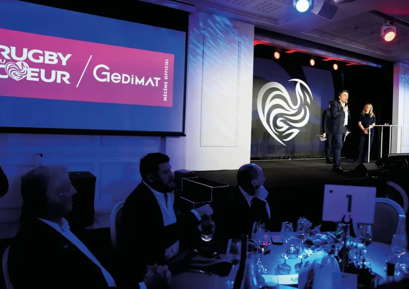 Gedimat mécène du fonds « Rugby au cœur » 