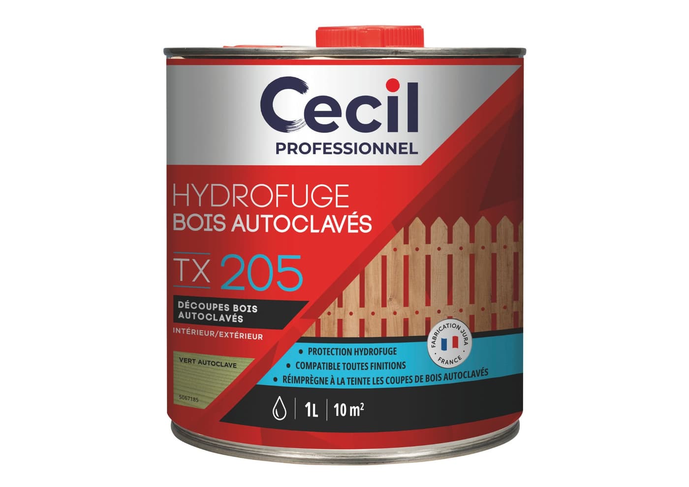 Cecil Professionnel Hydrofuge TX 205 treatment for pressure-treated wood